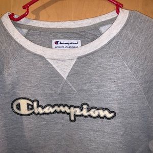 Champion sweater size M! Grey warm and comfy